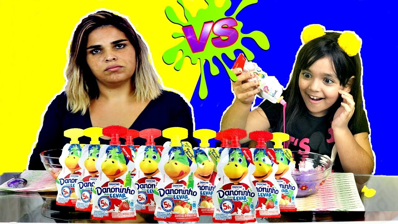 NÃO ESCOLHA O DANONINHO ERRADO! SLIME CHALLENGE
