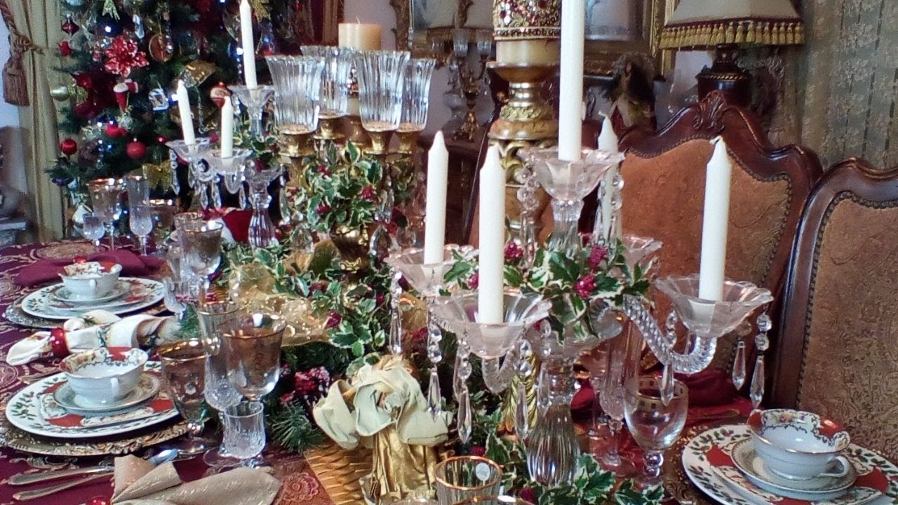 How To Set An Elegant Formal Christmas Tablescape Ideas  And Christmas Tree Decor
