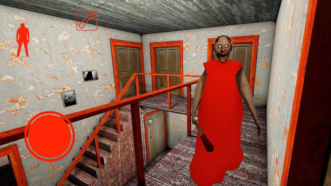 GRANNY GAME HORROR ESCAPE GAMEPLAY!GRANNY RED (EPISODE03)