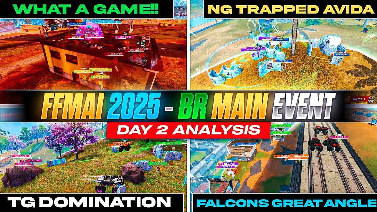 FFMAI 2025 BR MAIN EVENT - DAY 2 ANALYSIS | FREE FRIE MAX ASIA INVITATIONAL | FREE FIRE ESPORTS