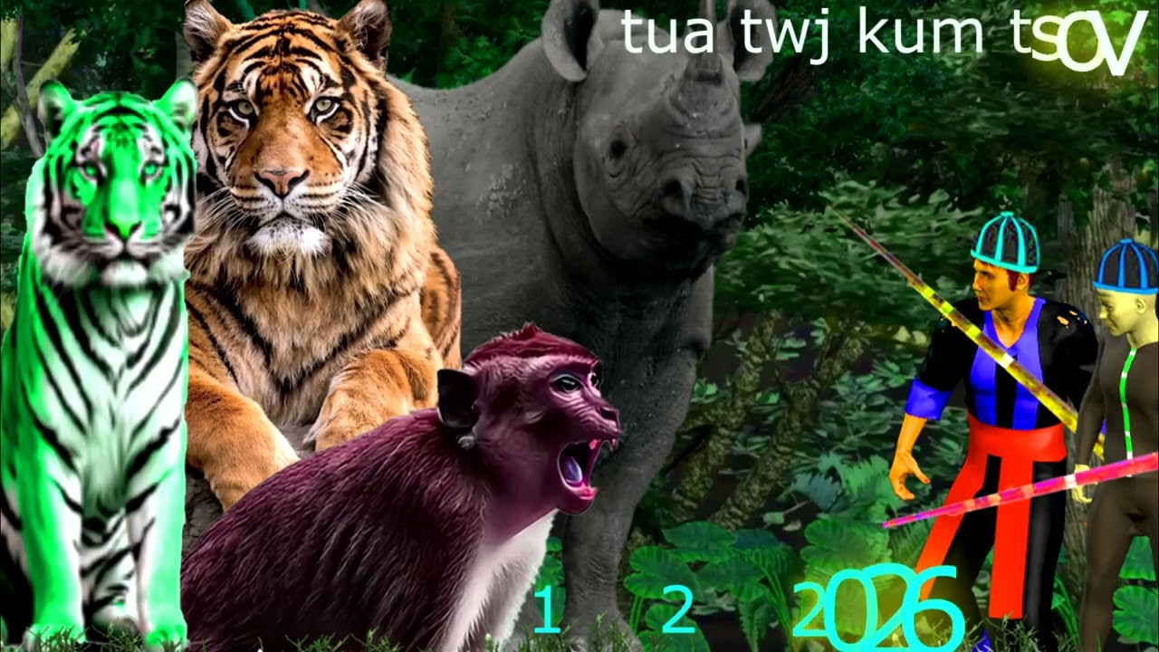 dab neeg 2 tug kwv kwv npaw tua twj kum thiab tsov txau ntshai 1   2   2026