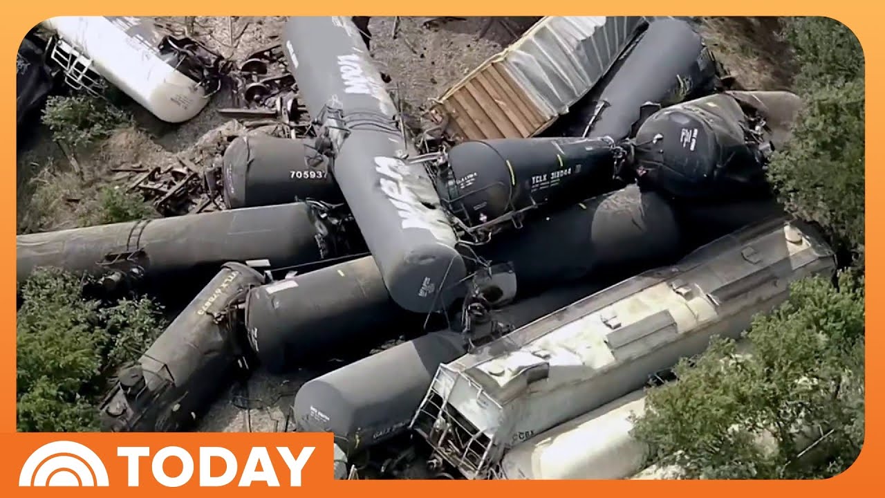35 Union Pacific Train Cars With Harmful Materials Derail in Texas