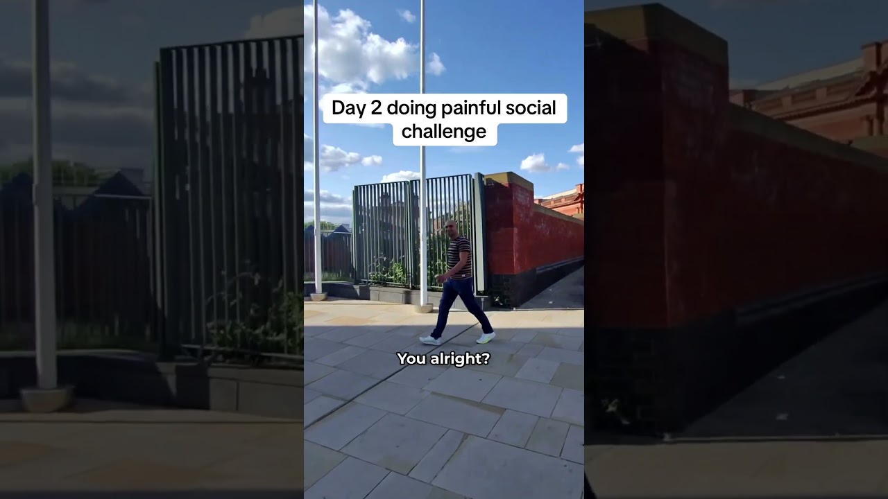 Day 2 doing painful social challenge! #socialanxiety #socialconfidence #confidencebuilding