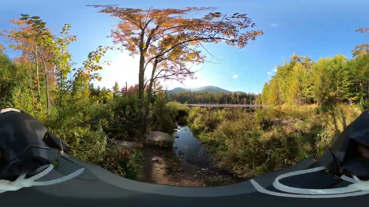 Flume Trail downhill | Wilmington, NY, US | 360 Bike Video