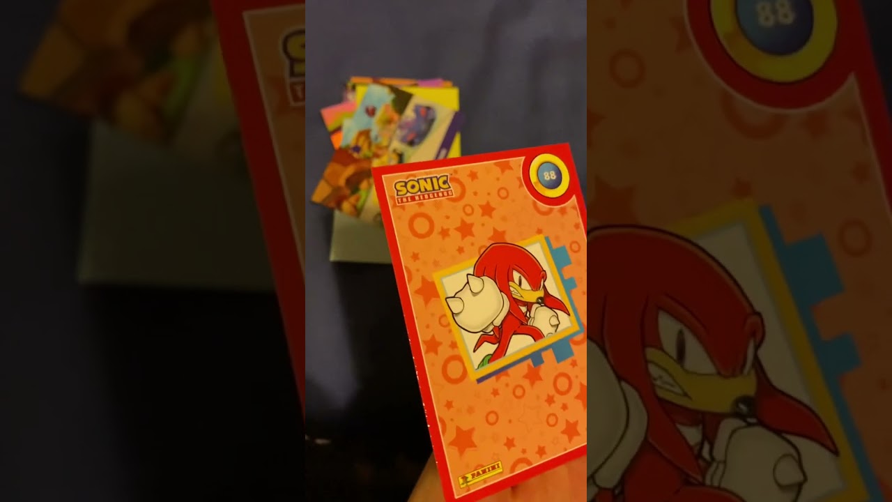 Sonic the hedgehog gotta go fast trading card collection unboxing