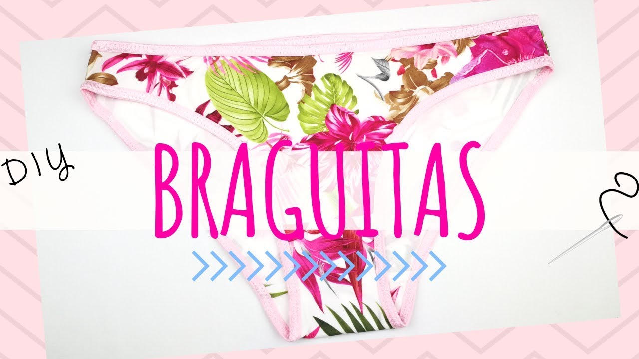 Cómo hacer BRAGUITAS con un retal de tela | Ropa interior Mujer DIY | Underwear