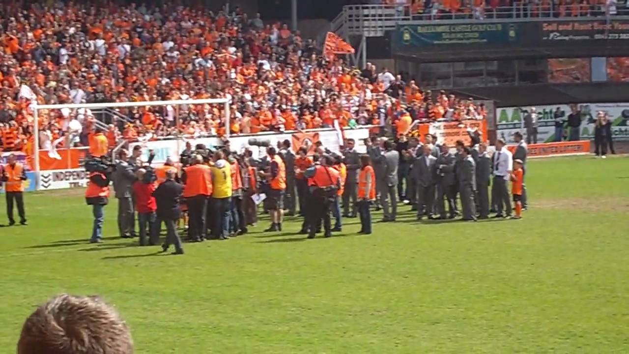 Dundee United Scottish Cup 2010 celebrations at Tannadice