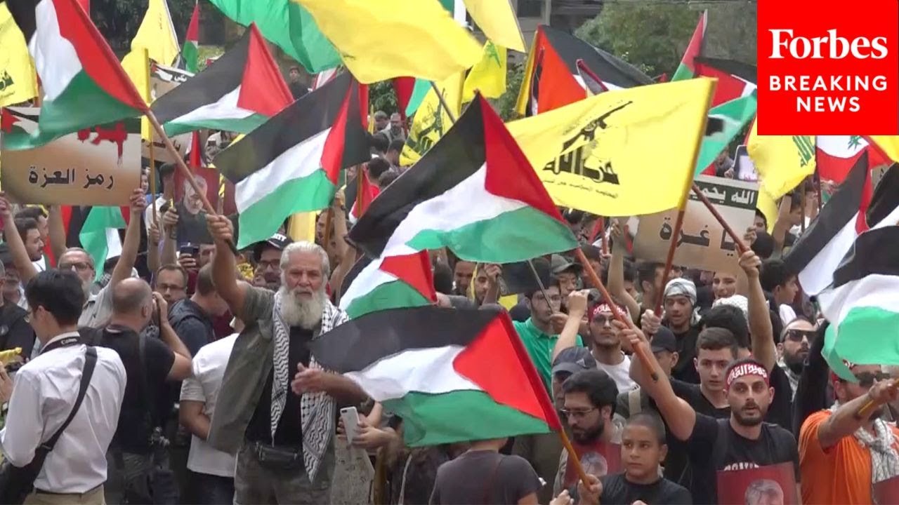 Thousands Of Pro-Palestinian Demonstrators In Lebanon Protest Israel’s Attacks On Gaza