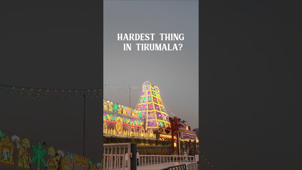 Hardest Thing In Tirumala | Back to Temples| Alipiri to Tirumala| Tirumala Tirupati Balaji Temple