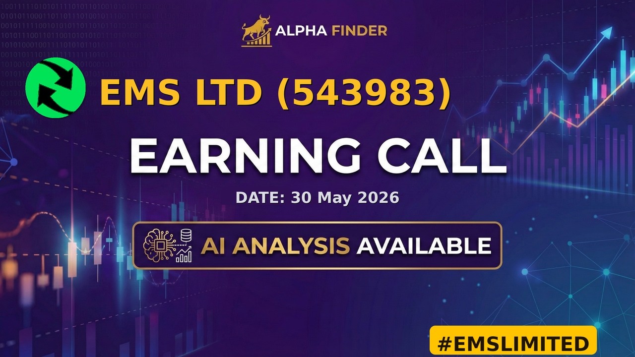 EMS Ltd (543983) | EMSLIMITED | Earning Call | Alfa Finder