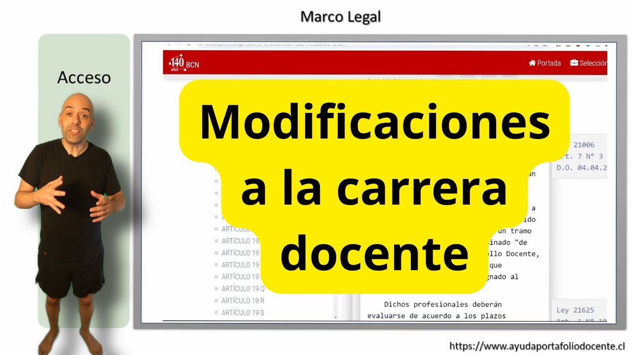 Modificaciones a la carrera docente
