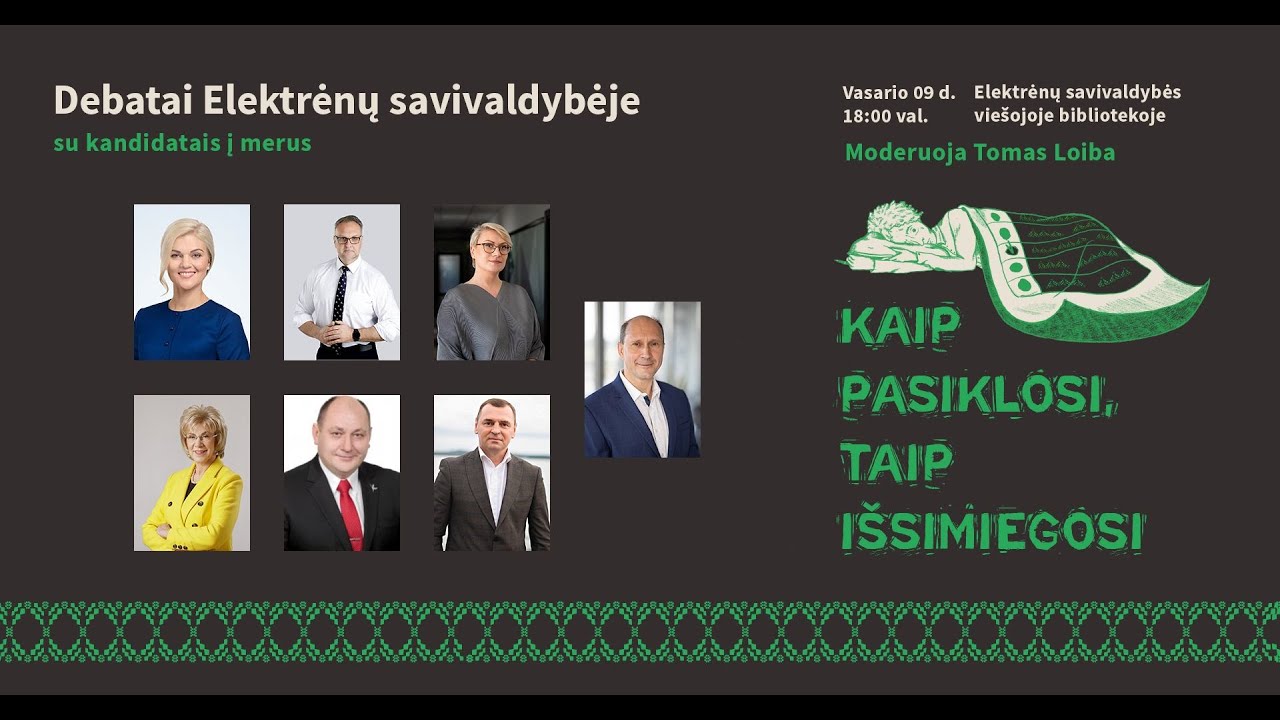 Elektrėnų savivaldybės kandidatų į merus debatai