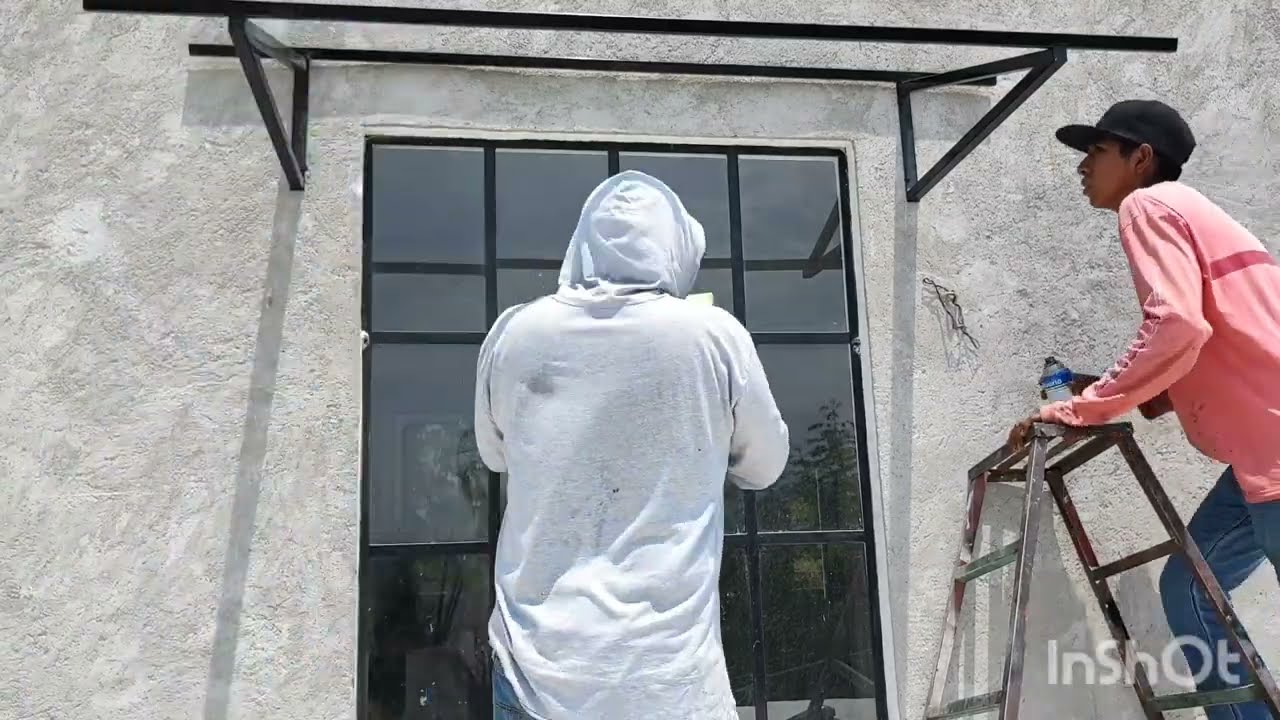 Techado para cubrir ventana de sol☀️y lluvia🌧⛈ facial de hacer