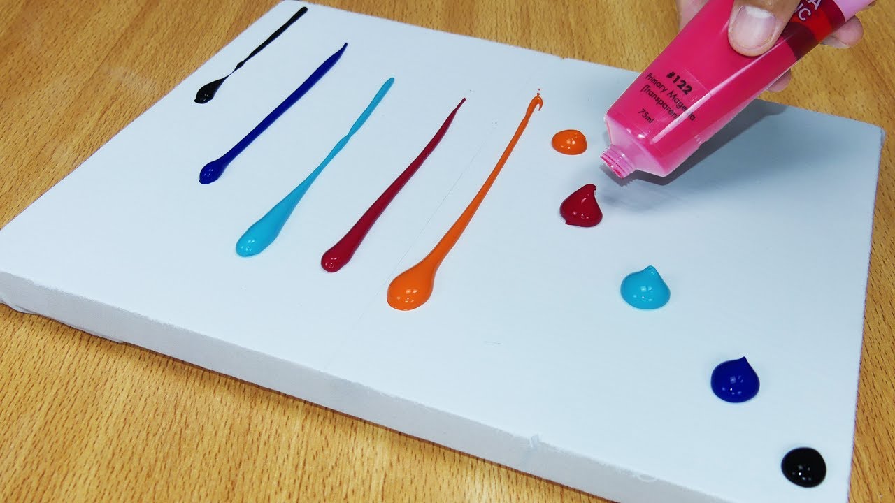 Coucher de soleil de paysage d'hiver / tutoriel de peinture acrylique pour les débutants art