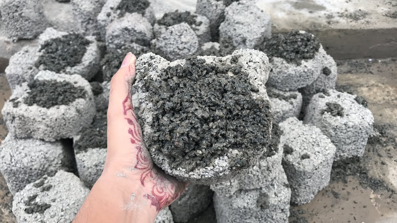 Grey concrete dry floor crumbling super satisfying crumbling dedicated to @Ayesha 🥰🎂