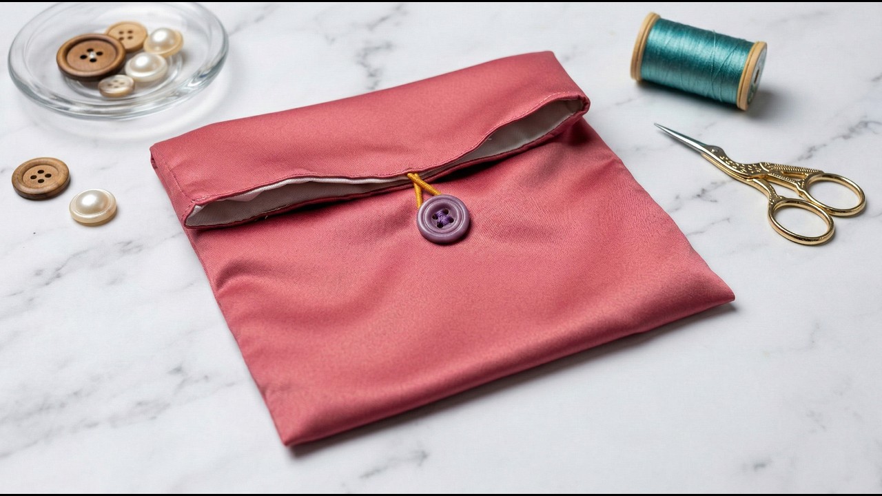 SIMPLE FABRIC BAG - HOW TO MAKE, STEP BY STEP