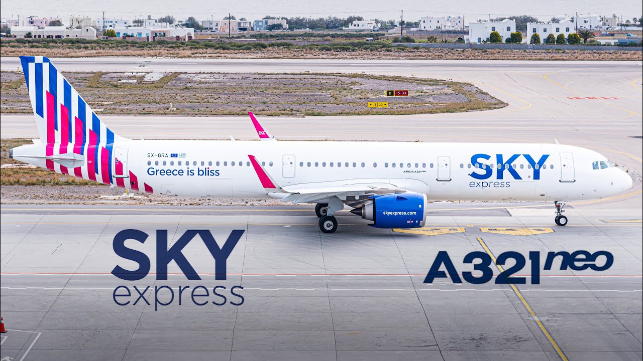 🇬🇷 SKY Express HIGHLY densified A321neo 🇫🇷 Paris - Athens [FULL FLIGHT REPORT]