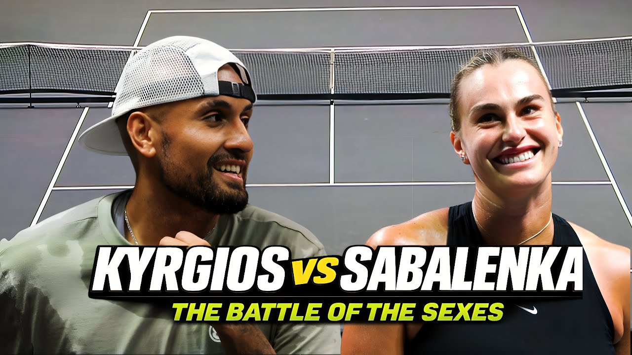 Nick Kyrgios vs Aryna Sabalenka - Battle of the Sexes 2025 | 4K Highlights