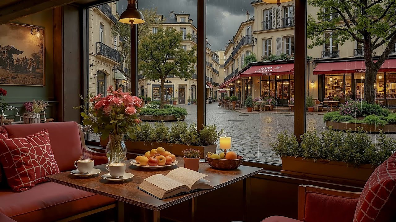 Quiet Coffee Shop Ambience | Gentle Jazz Piano for Study & Work