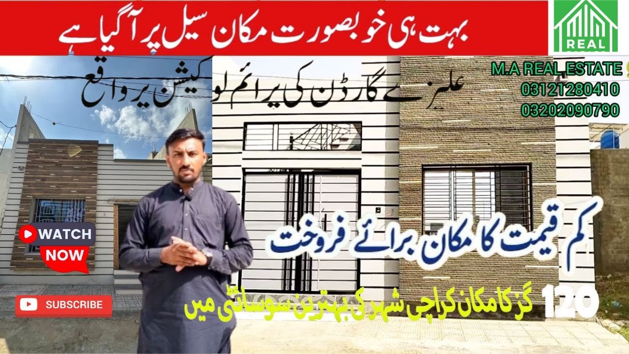 House for Sale 120 Sq Yards in Alizee Garden Karachi | Prime Location | Best Price