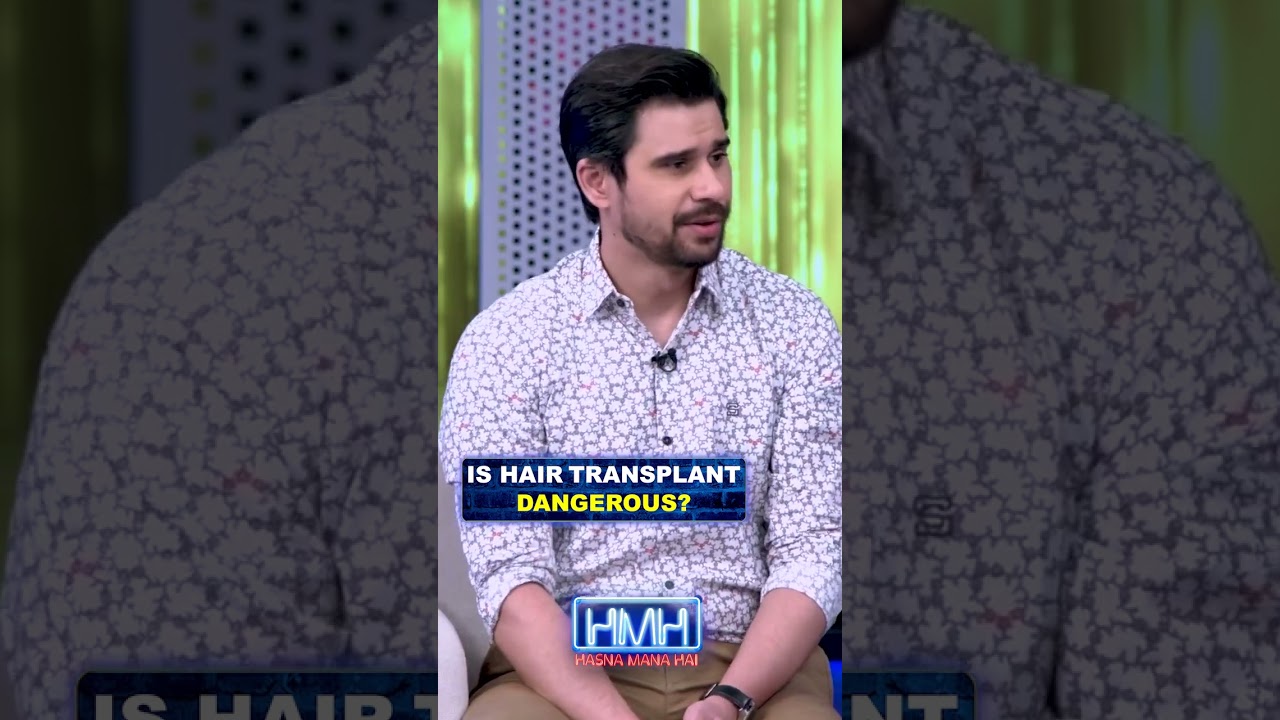 Is hair transplant dangerous!   #sajidhasan #tabishhashmi  #hasnamanahai #shorts