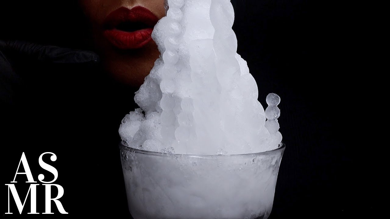 ASMR HUGE REFROZEN SNOW ICEBERG/CREAM SODA ICICLE STICKS/NO TALKING/EXTRA CRUNCHY/ăn đá/氷を食べる音/아이스묵방