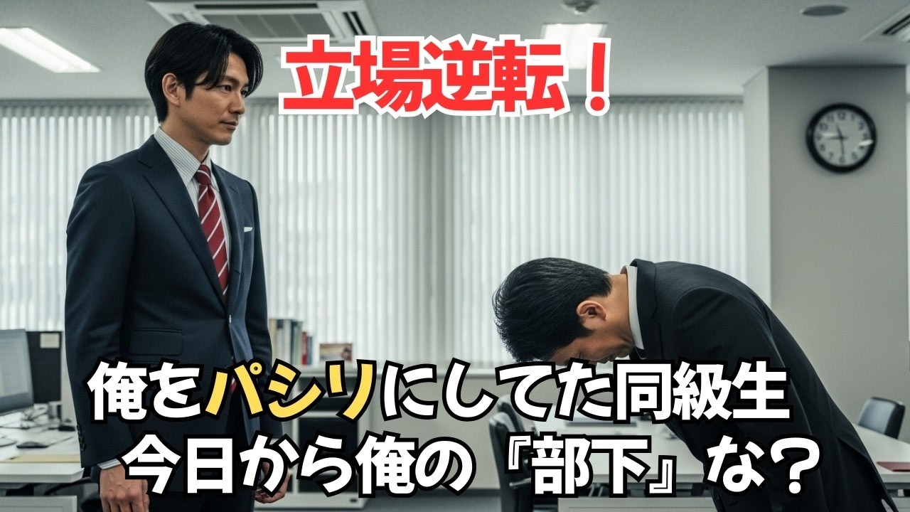 【スカッとする話】「コーラ買ってこい」高校でパシリ扱いされ続けた俺→必死で勉強して大手商社に就職した3年後、新卒採用の面接室に彼が入ってきて