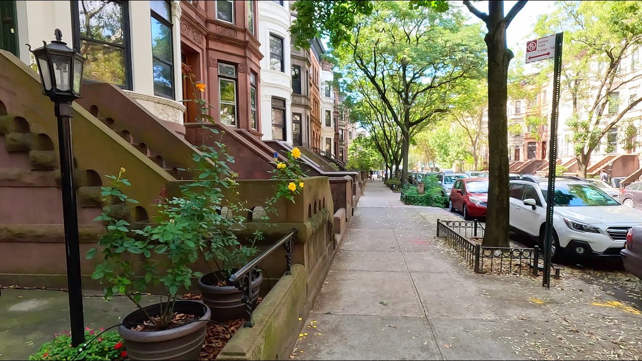 Осень в Нью-Йорке/ Бруклин - дорогой район Prospect Heights