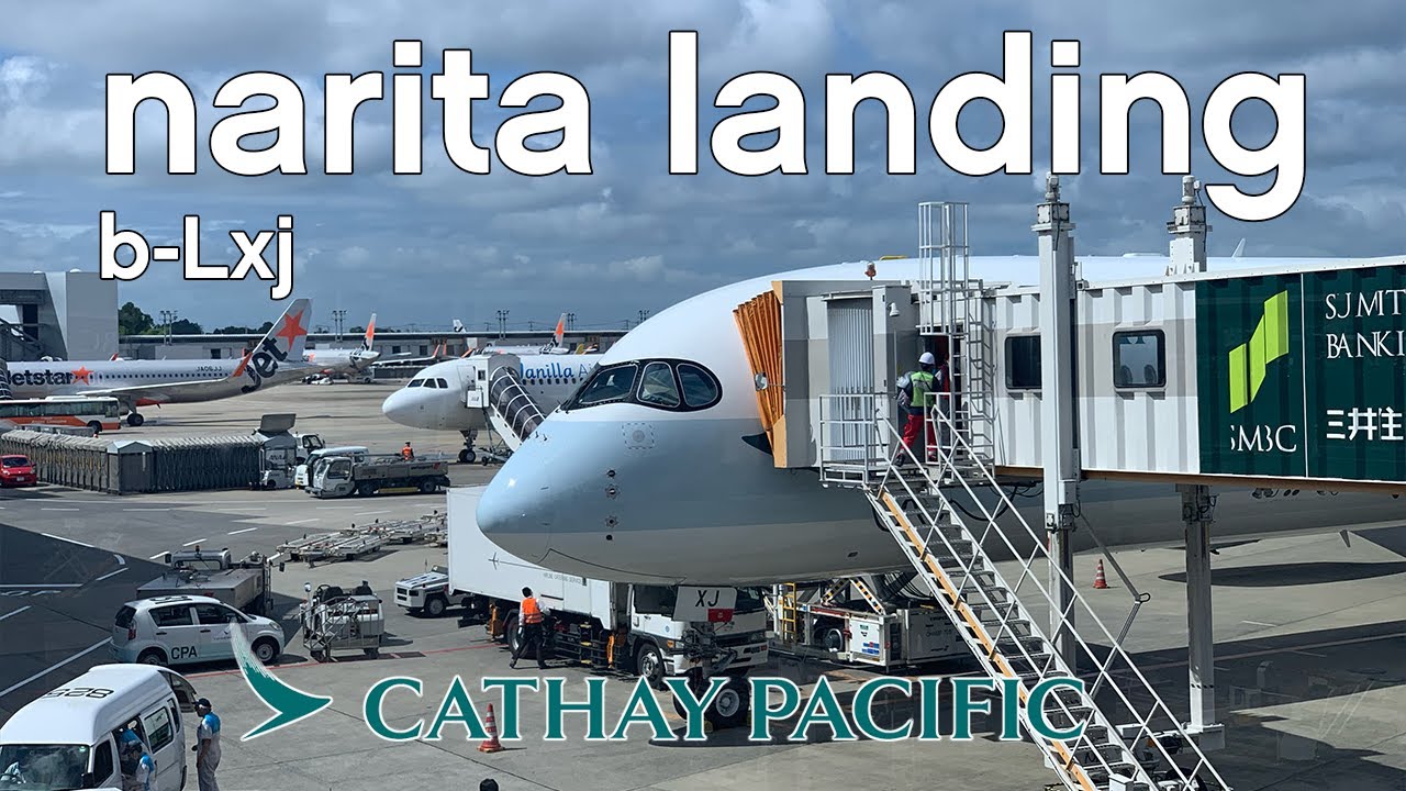[4K]  CATHAY A350-1000 | NARITA LANDING