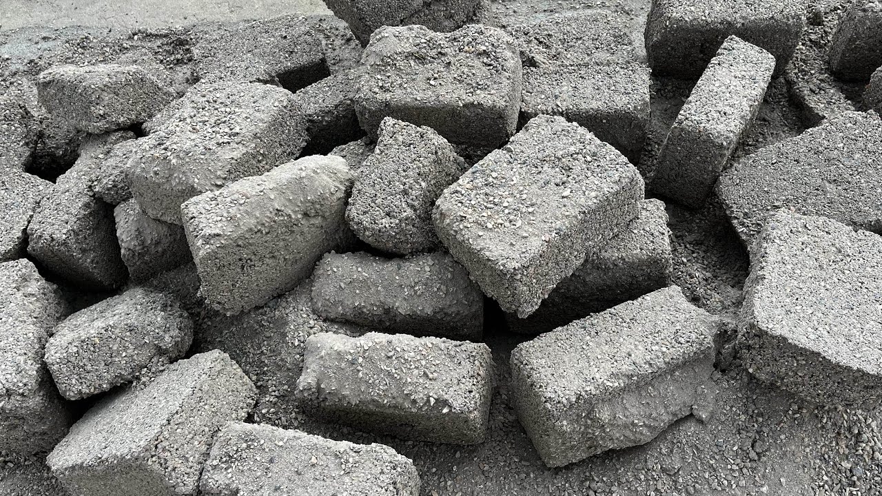 New || Sand Cement Stonecrush shapes crumbling on Floor #asmr #oddlysatisfying
