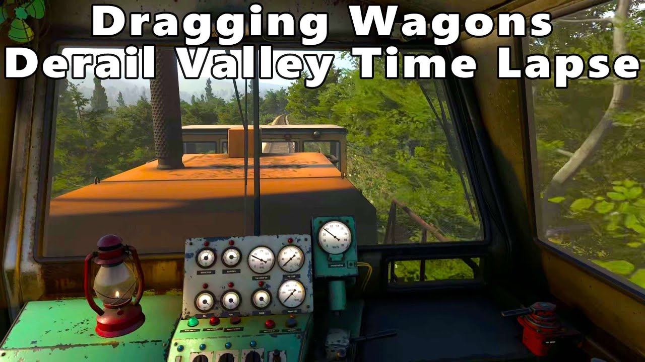 Taking 3 wagons from Machine Factory to the Harbor - Derail Valley Time Lapse