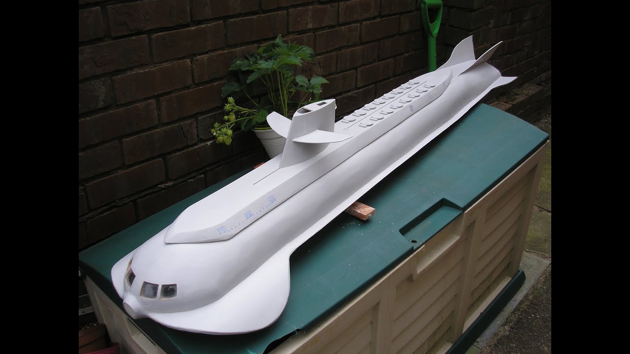 seaview submarine from voyage to the bottom of the sea, rc, scratch built.