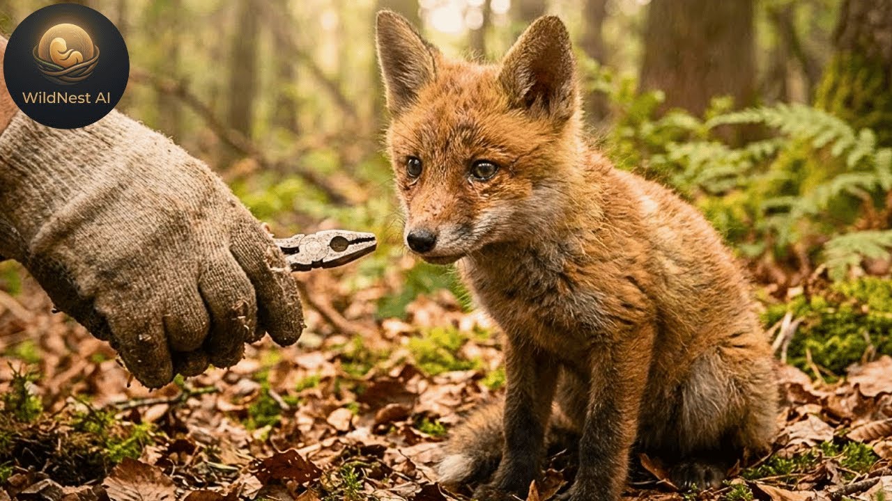 The SECRET struggle of the RED fox cub! Abandoned and covered in scars.