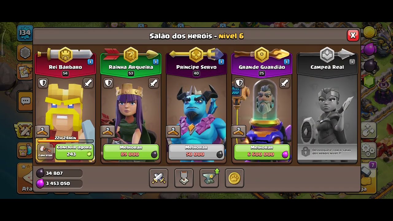 Abrindo minha vila, no Clash of Clans, pegando recursos e formando muito dinheiro e Gemas