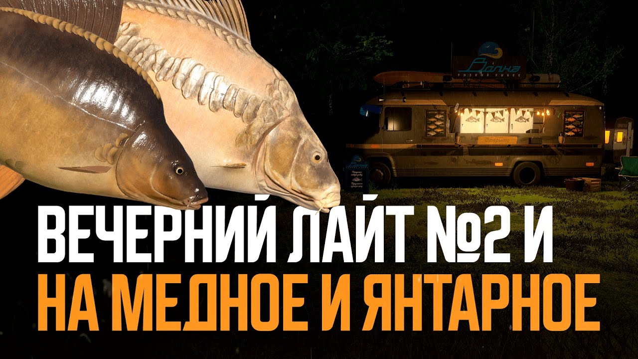 Карпфишинг. Медное, Янтарное, Вечерний лайт №2 ● Русская рыбалка 4 ● Перчик РР4