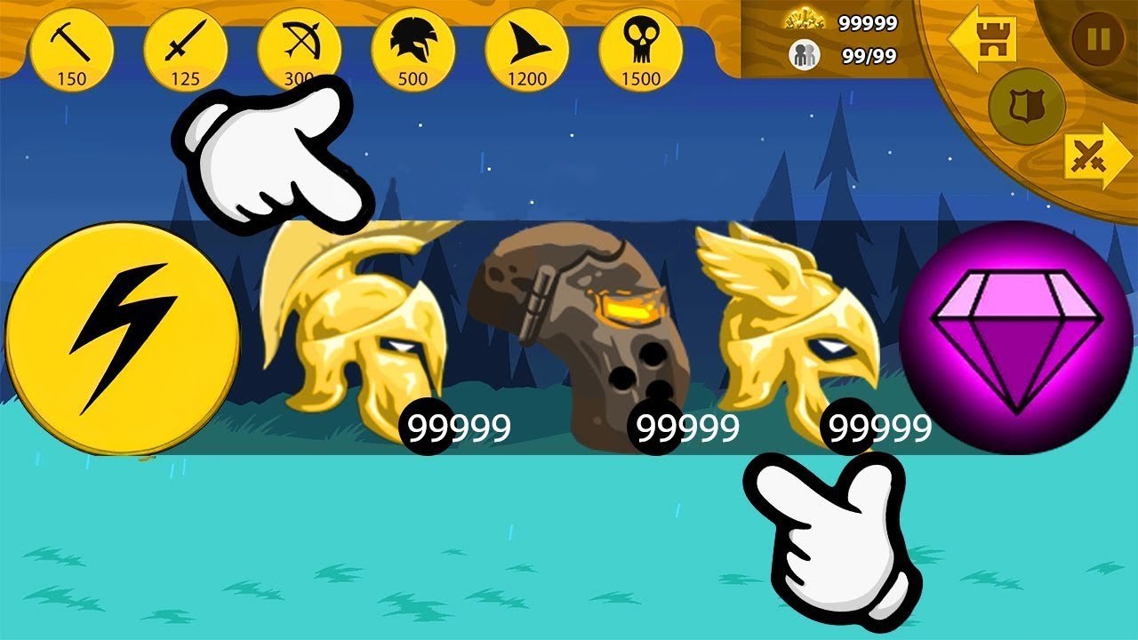 HACK SPELL x99999 SUPER ITEMS, GRIFFON GOLDEN, KYTCHU SPEARTON | Stick War Legacy Mod