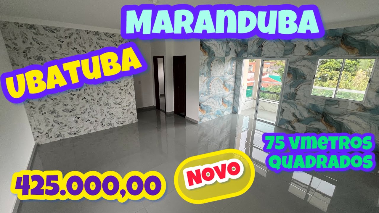 APARTAMENTO NOVO A VENDA NA MARANDUBA, UBATUBA LITORAL NORTE SP 