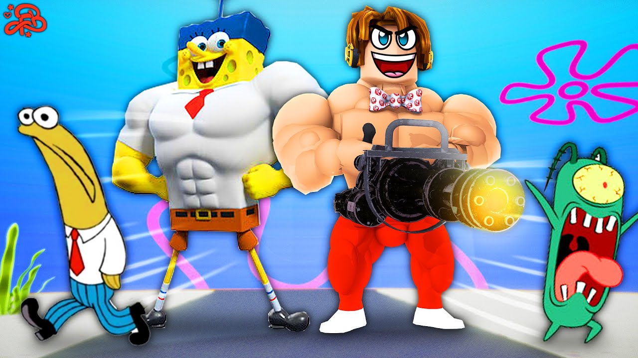 DESCOBRI O TOWER DEFENSE DO BOB ESPONJA NO ROBLOX *salvei a fenda do biquíni?
