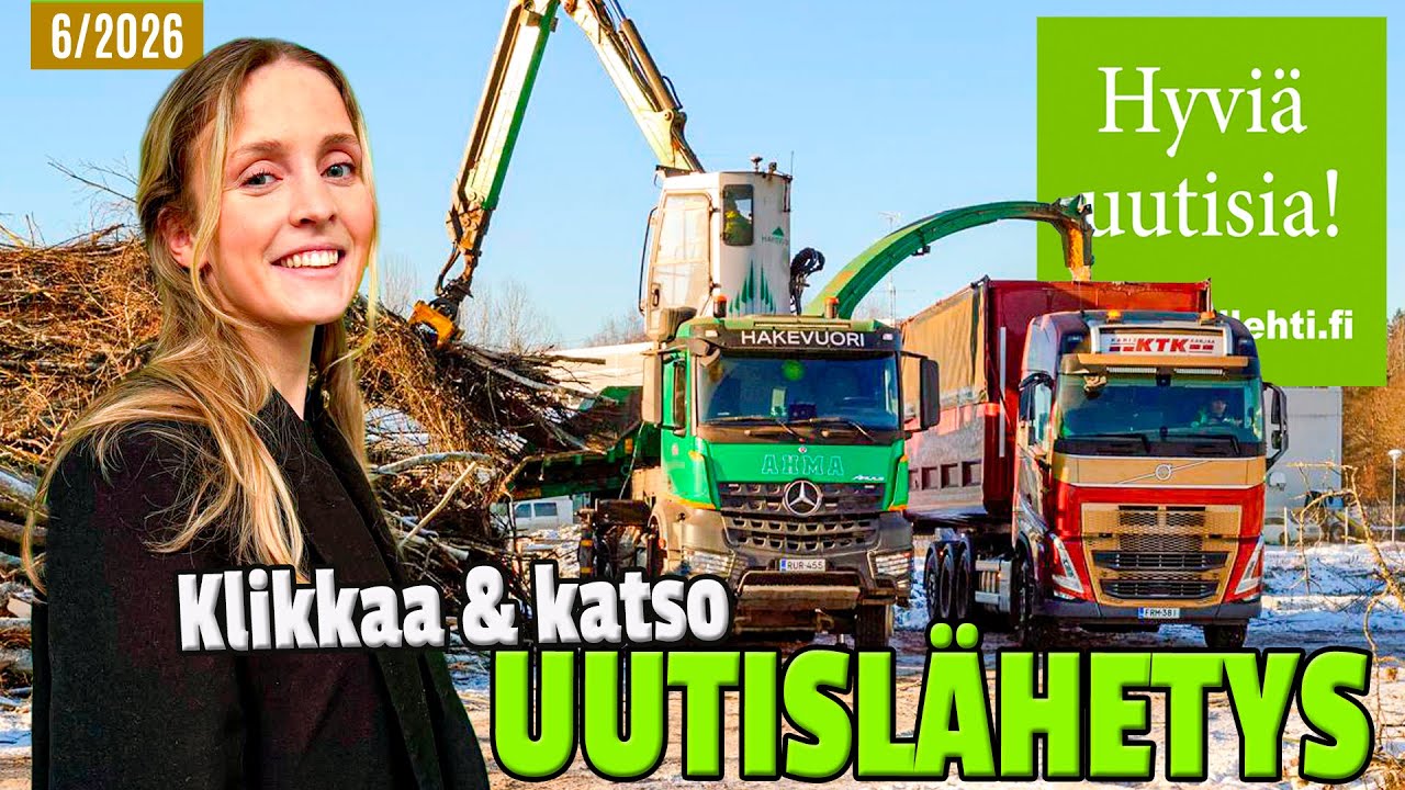 Hyviä uutisia! vko. 6/2026 – Helmikuun pakkasista sähkökuormaajiin, metsäkoneisiin ja venemessuille
