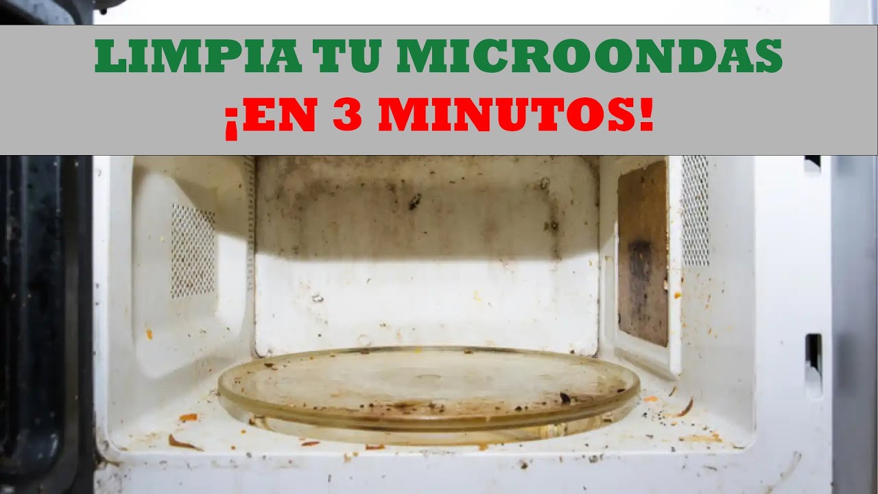 Como limpiar tu microondas ¡en 3 minutos!