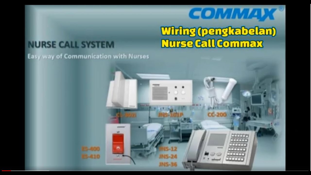 Wiring (pengkabelan) Nurse Call Commax