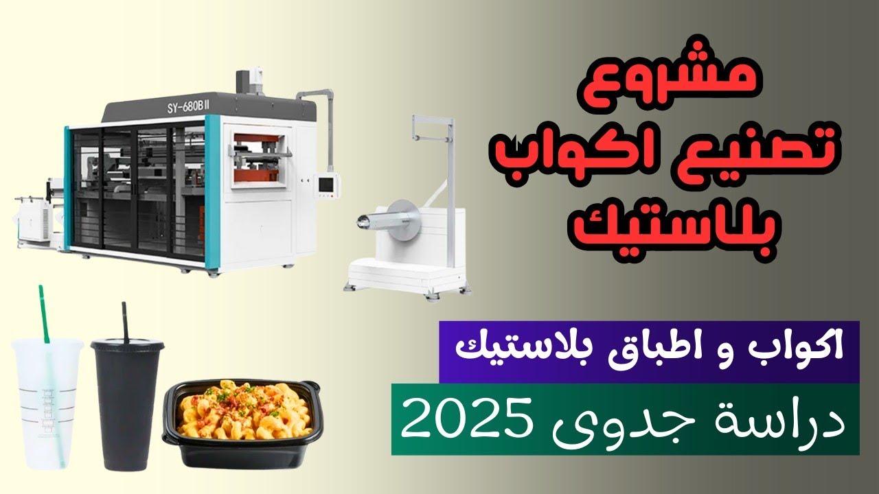 مشروع صناعة أكواب بلاستيك: دراسة جدوى خطوة بخطوة