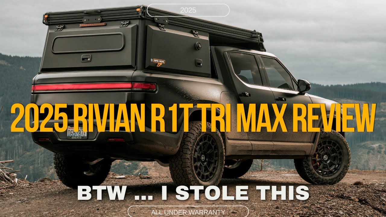 Обзор за год: мой Rivian R1T Tri-Max 2025 года с пробегом 28 000 миль | Работа, грязь и пробег
