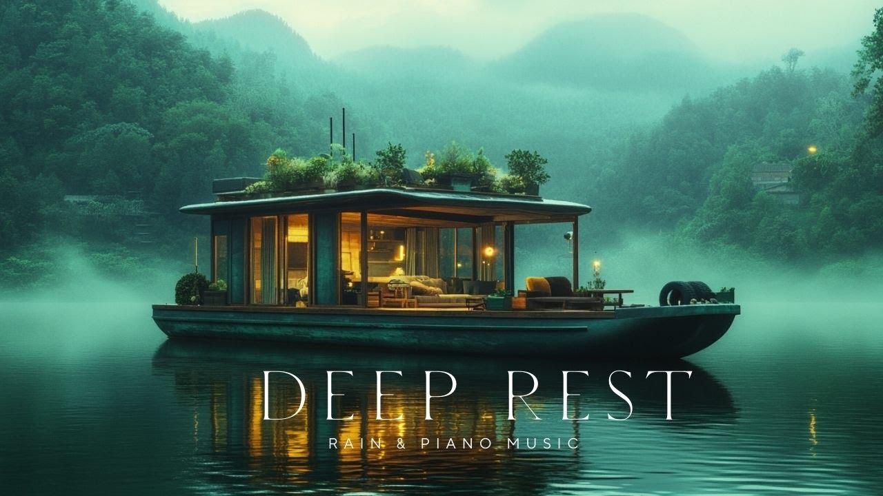 Peaceful Sleep Music | Soft Rain & Gentle Piano to Fall Asleep Fast and Unwind