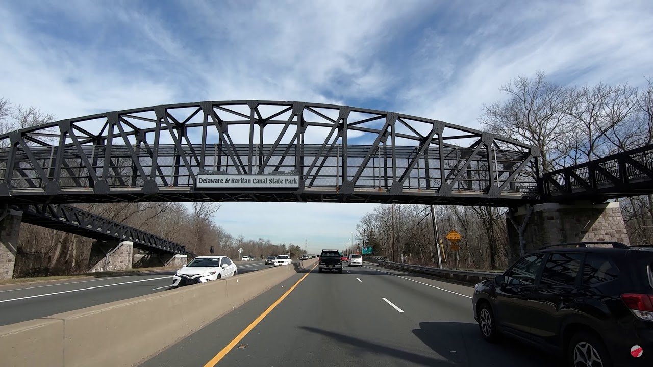 Driving US-1 North from Trenton to Princeton/Kingston NJ