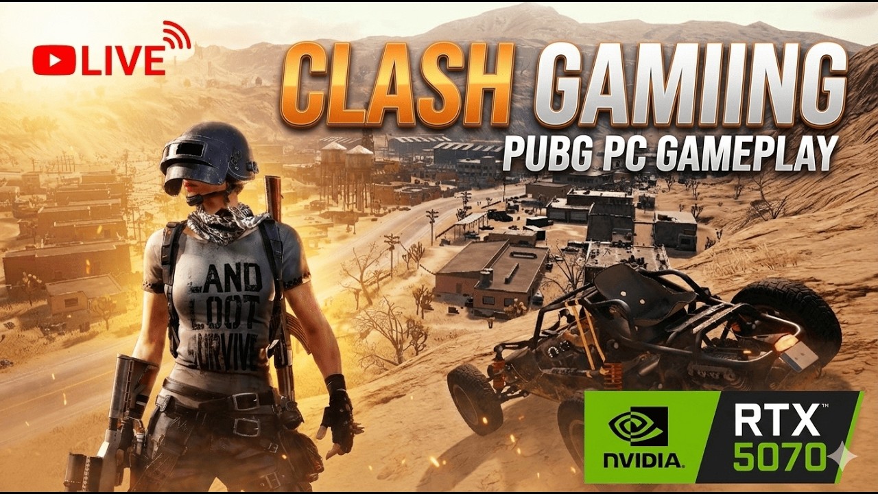 PUBG PC GAMEPLAY  | RTX 5070| CLASH GAMING#pubg