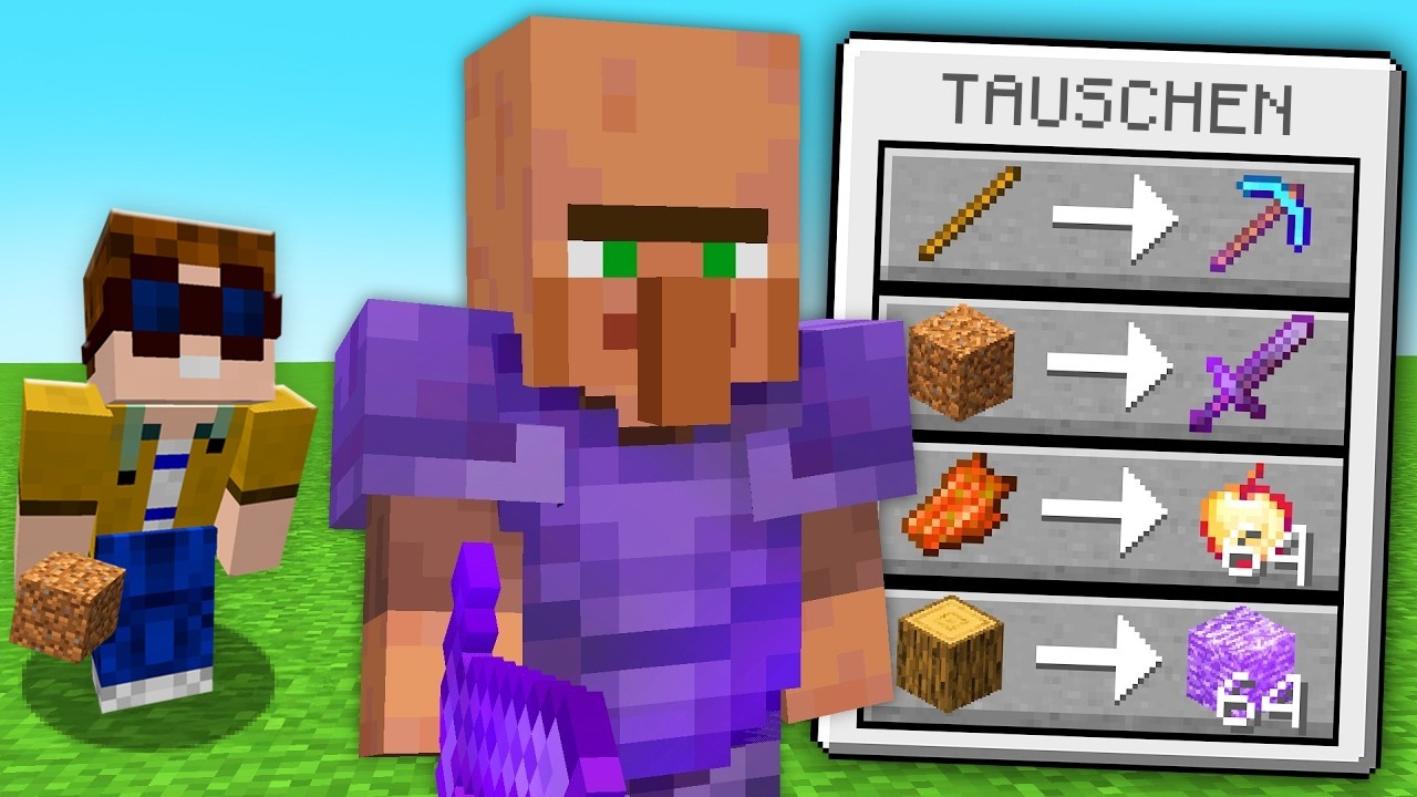 VILLAGER TAUSCHEN SUPER ITEMS in Minecraft!
