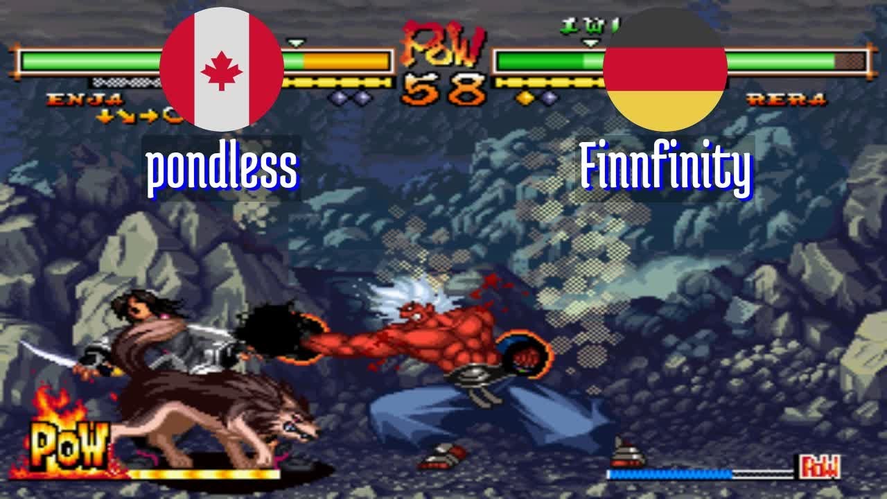 @samsh5sp: pondless (CA) vs Finnfinity (DE) [Samurai Shodown V Special samsho5 Fightcade] May 9