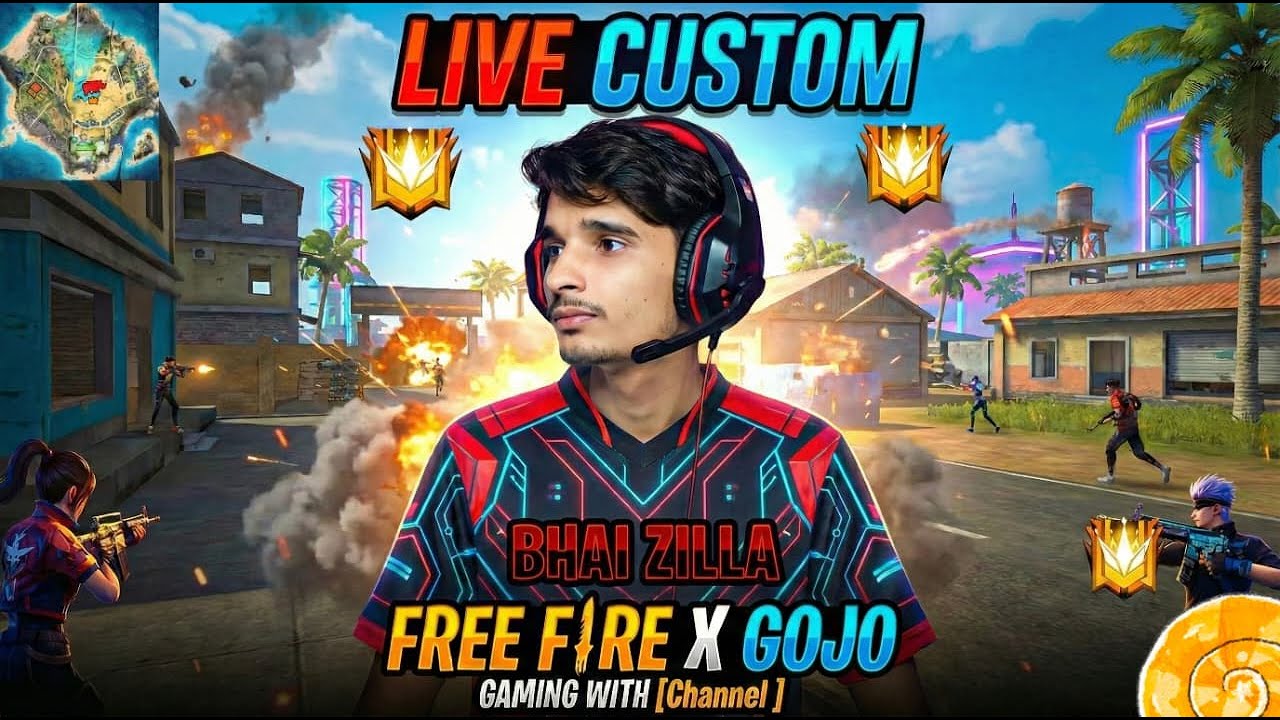 🔴 Free Fire LIVE 🔥 CS Custom Room | BR Custom | CS Rank Push | Hindi Gameplay