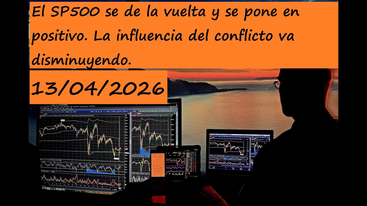 El SP500 se da la vuelta y se pone en positivo. La influencia del conflicto va disminuyendo.